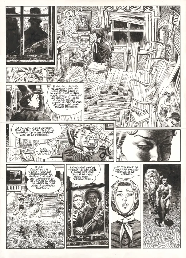 Planche noir et blanc, Undertaker, Le Monde selon Oz (T.8), Ralph Meyer