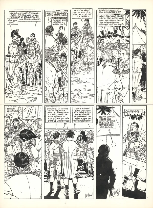 Planche noir et blanc, Arno, L'Œil de Kéops (T.2), André Juillard