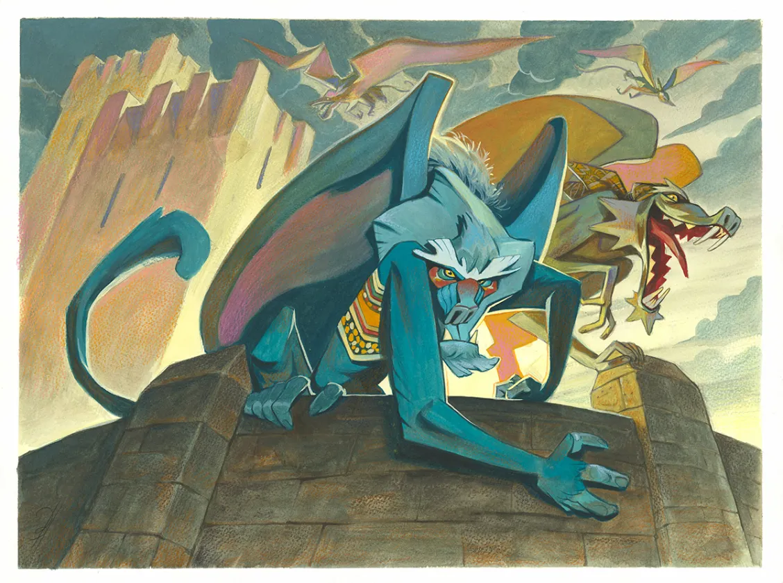 Illustration couleur, Le Magicien d'Oz, Enrique Fernandez