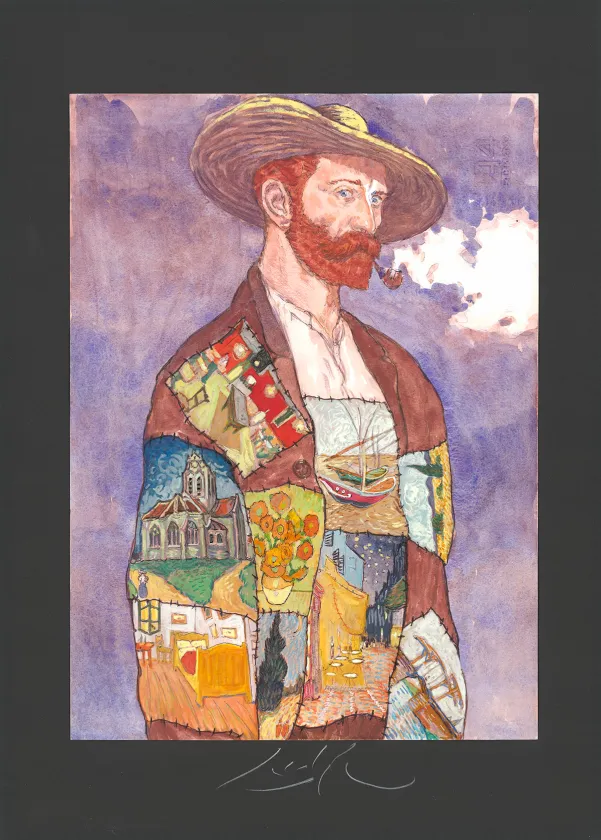 Colored illustration, Vincent et Van Gogh (T.1), Gradimir Smudja