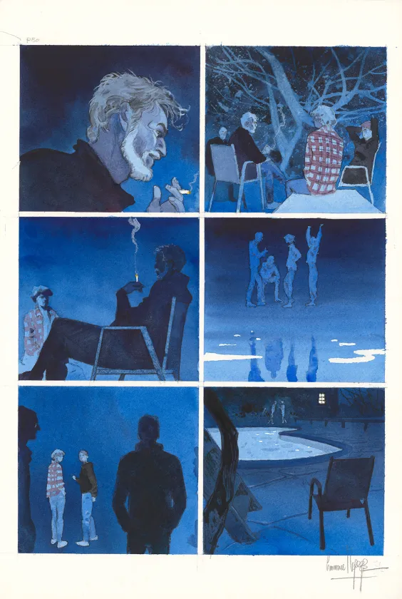 Planche couleur, Au pied des étoiles, Emmanuel Lepage