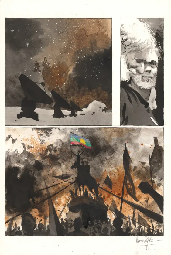 Planche couleur, Au pied des étoiles, Emmanuel Lepage