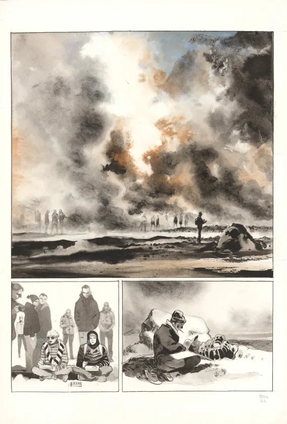 Planche couleur, Au pied des étoiles, Emmanuel Lepage
