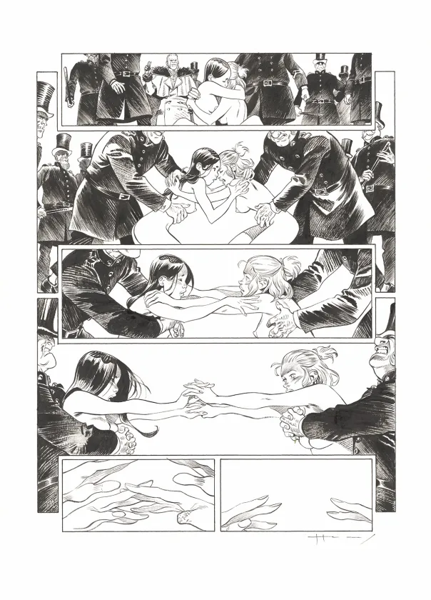 Black and white original page, Shi, Victoria (T.4), Josep Homs