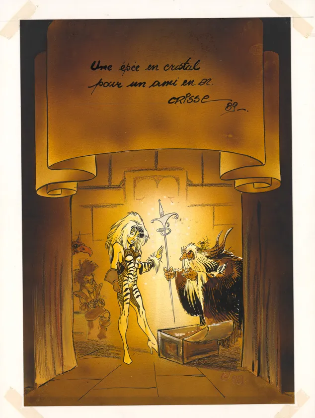 Illustration couleur, L'Épée de Cristal,  Crisse