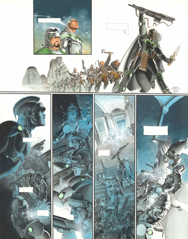 Planche couleur, Le Fléau des Dieux, Dei ex  Machina (T.5), Aleksa Gajic