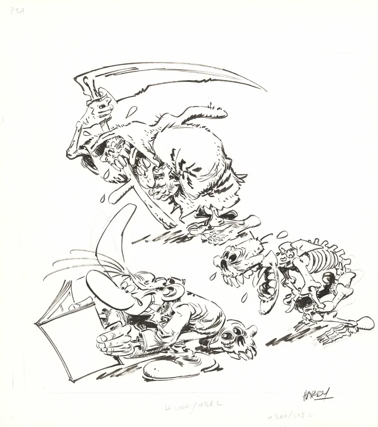 Projet de couverture, Pierre Tombal , Mort de rire (T.20), Marc Hardy