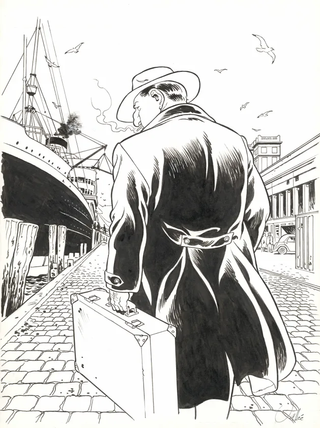 Illustration noir et blanc, Il Était une fois en France, Sylvain Vallée