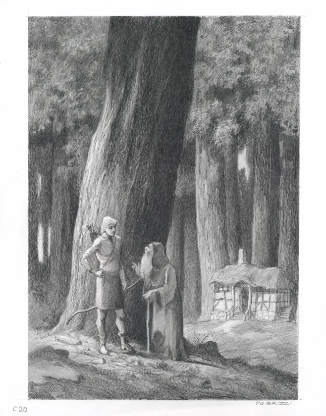Illustration noir et blanc, Tristan et Iseult, Paul & Gaëtan Brizzi