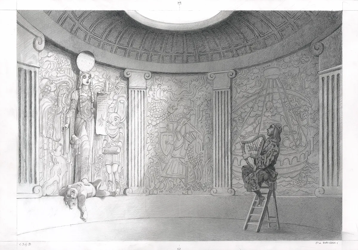 Illustration noir et blanc, Tristan et Iseult, Paul & Gaëtan Brizzi