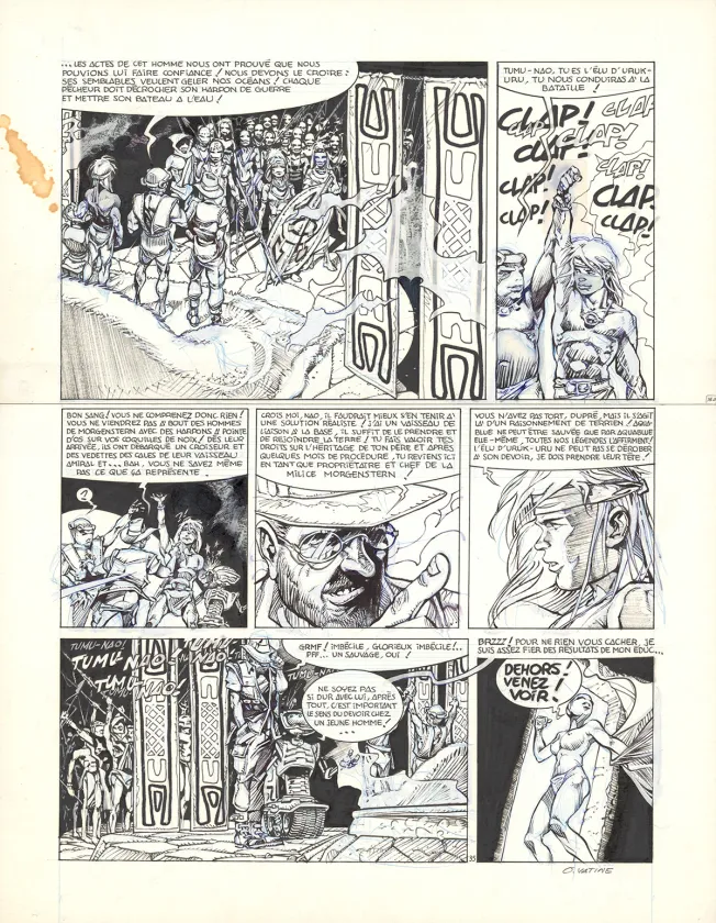 Planche noir et blanc, Aquablue, Aquablue (T.1), Olivier Vatine