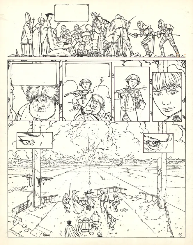 Planche noir et blanc, Les Eaux de Mortelune, Les Yeux de Nicolas (T.4), Philippe Adamov