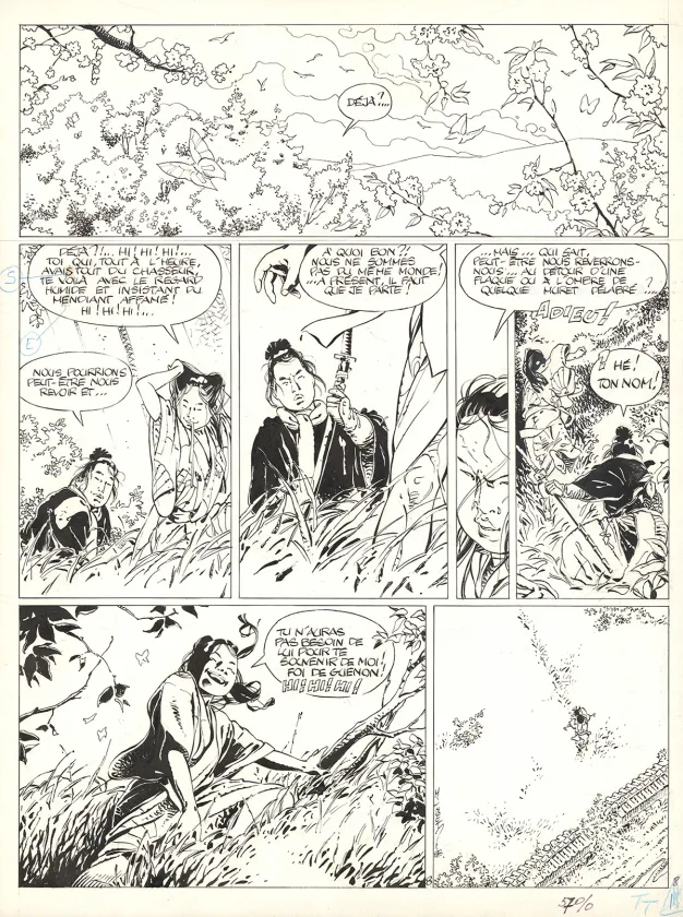 Black and white original page, Kogaratsu, Marc Michetz