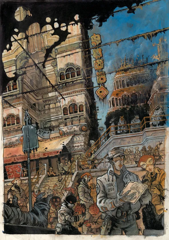 Colored illustration, Orbital, Hors Série n°1 - Premières rencontres, Serge Pellé