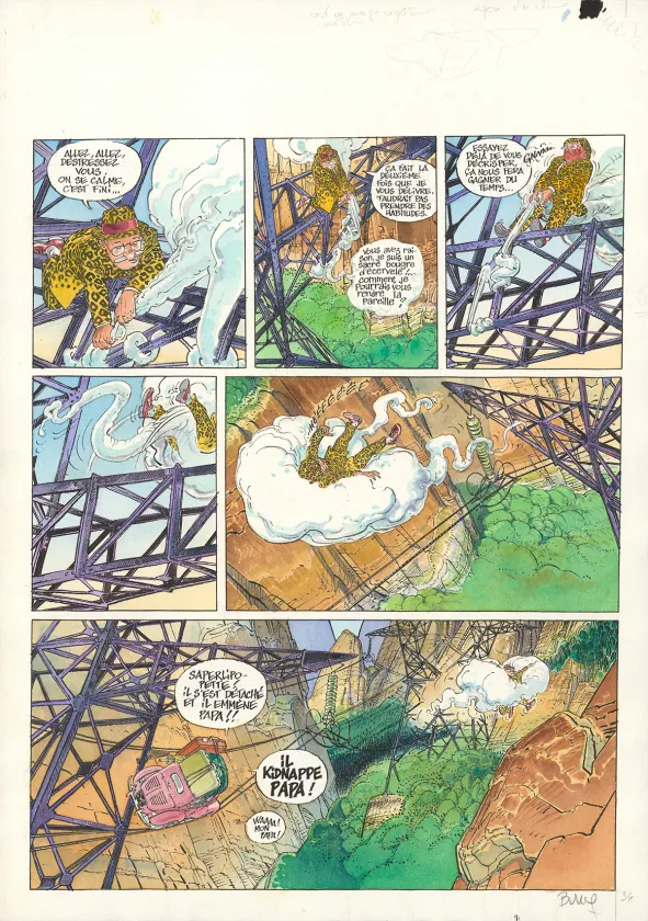 Planche couleur, Les Aventures de Jérôme Moucherot, Le Péril pied-de-poule (T.3), François Boucq