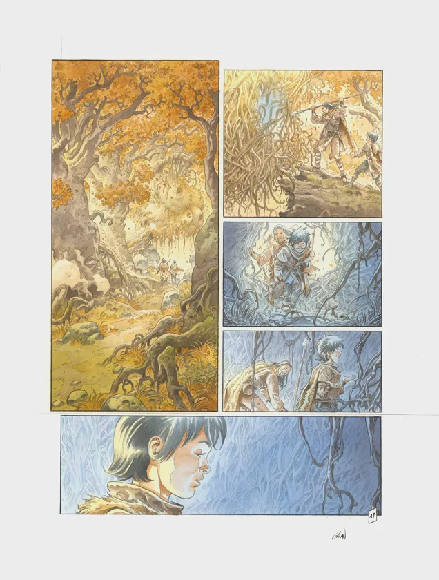 Planche couleur, Les Hautes Herbes,  Grun