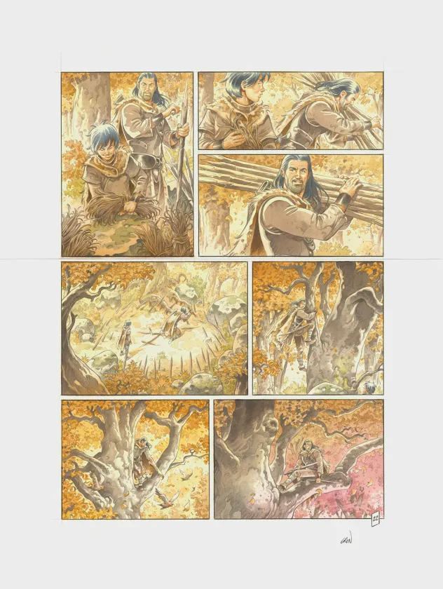 Planche couleur, Les Hautes Herbes,  Grun