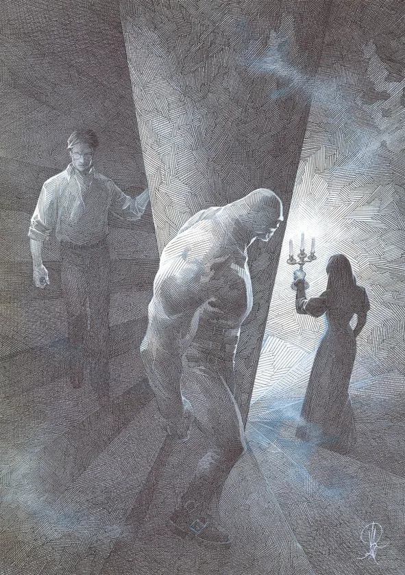 Planche noir et blanc, La Mort vivante, Alberto Varanda