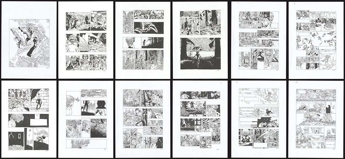 Planche noir et blanc, Un destin de trouveur : un récit des contes de la Pieuvre, Stéphane Gess