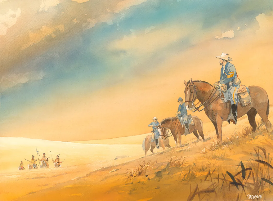 Illustration couleur, Cheyenne, Patrick Prugne