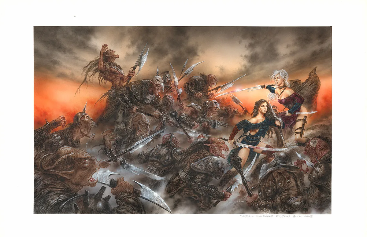 Illustration couleur, Malefic Time : 110 Katanas, Luis Royo