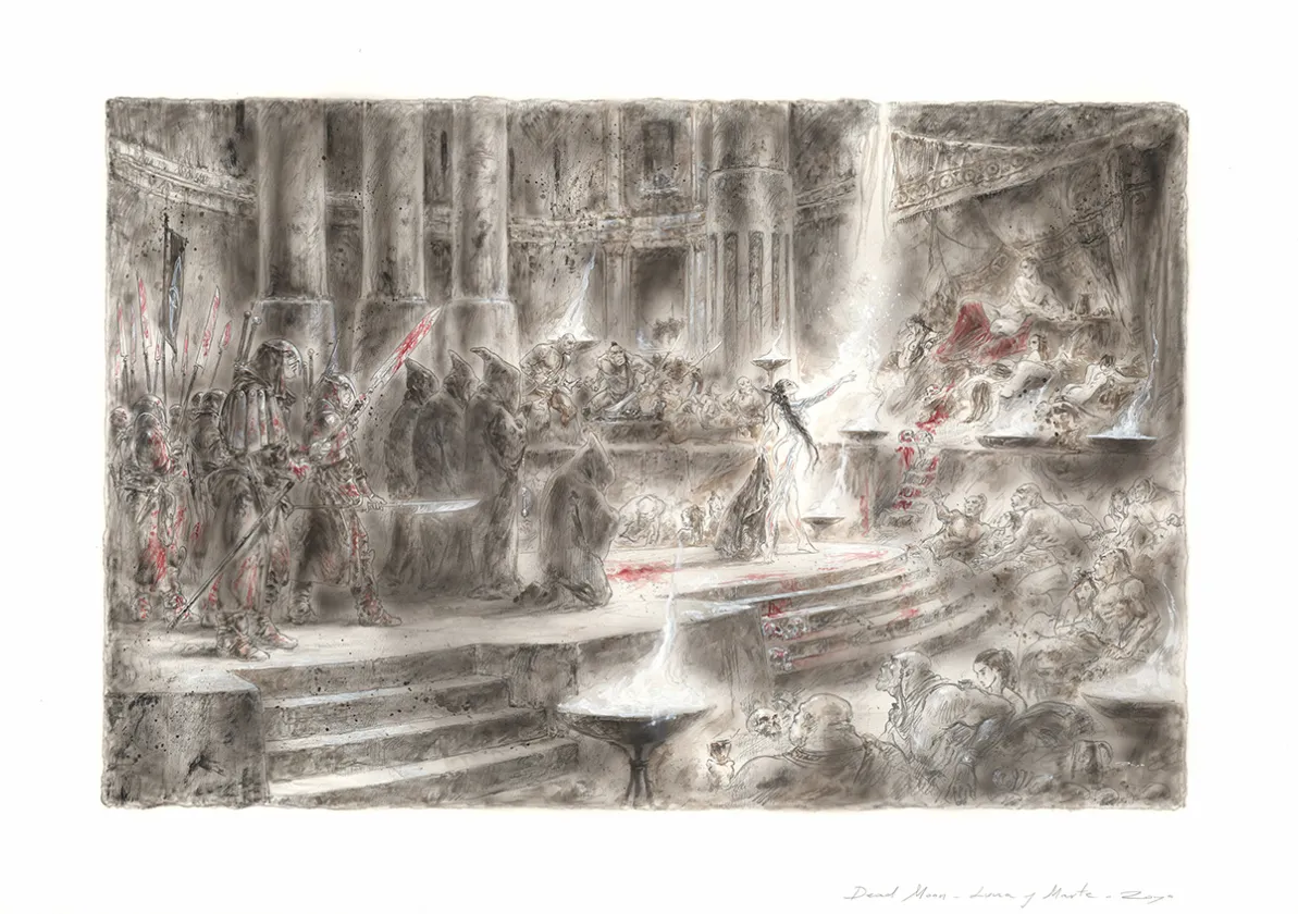 Colored illustration, Luis Royo