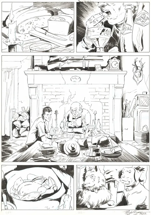 Black and white original page, OFF, Patrice Réglat-Vizzavona