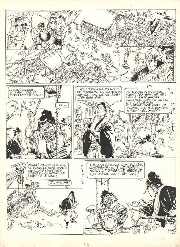 Planche noir et blanc, Kogaratsu, Le Dos du tigre (T.4), Marc Michetz