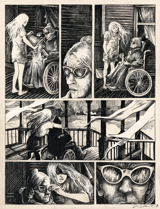 Black and white original page, Daria Schmitt