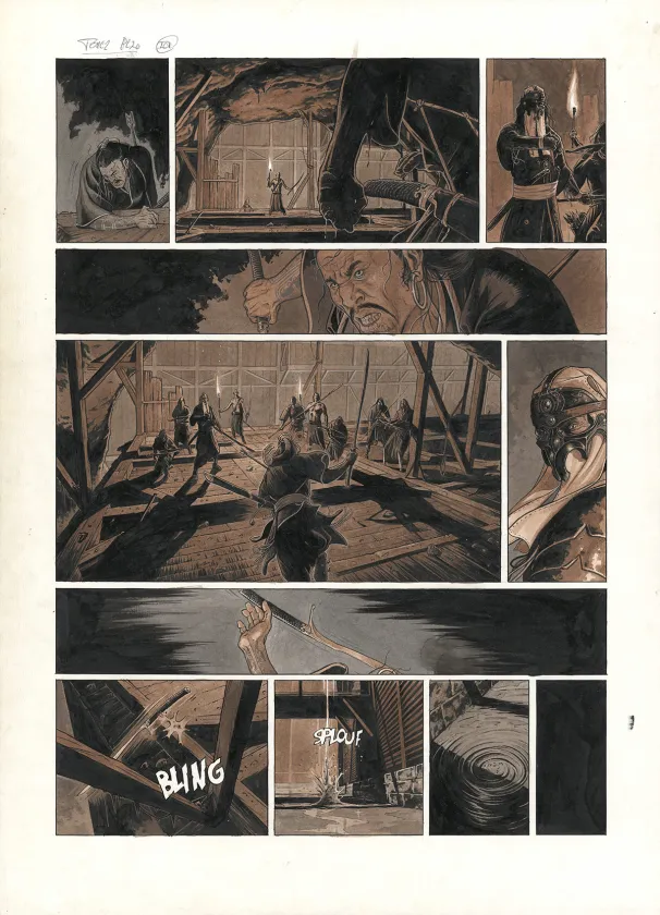 Planche couleur, Servitude, Livre II - Drekkars (T.2), Eric Bourgier
