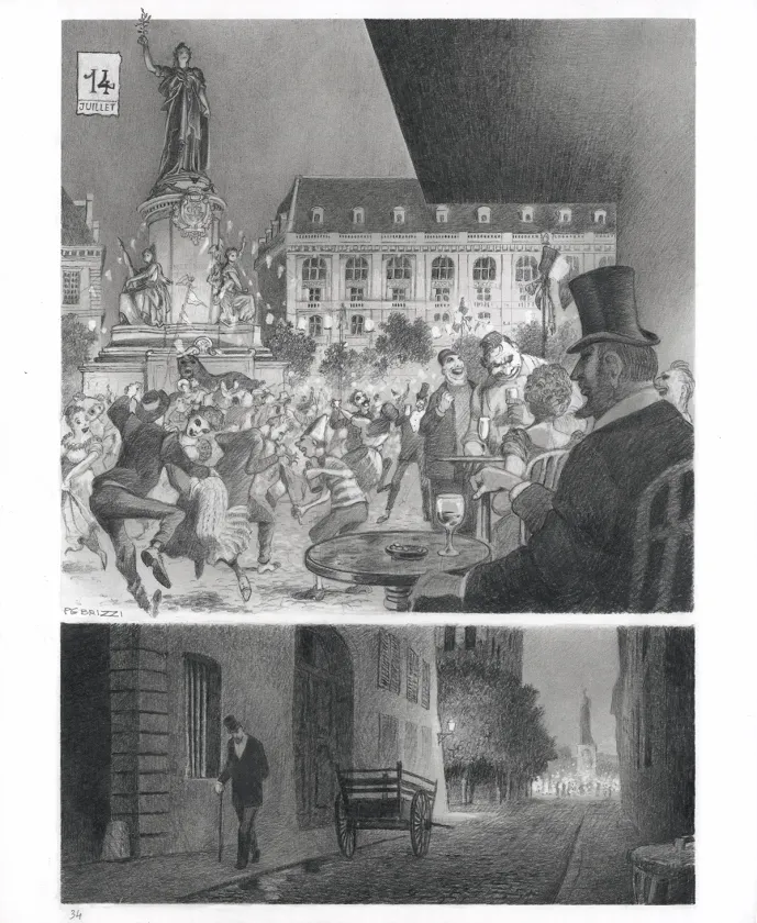 Planche noir et blanc, Kernok le pirate,  Riff Reb's