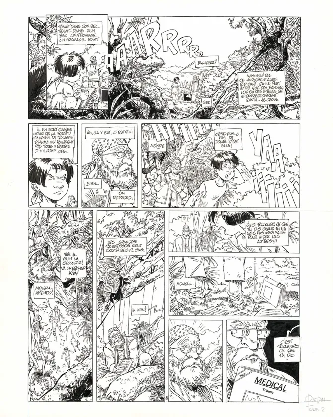 Planche noir et blanc, Petit d'homme, Secret (T.2), Marc N'Guessan