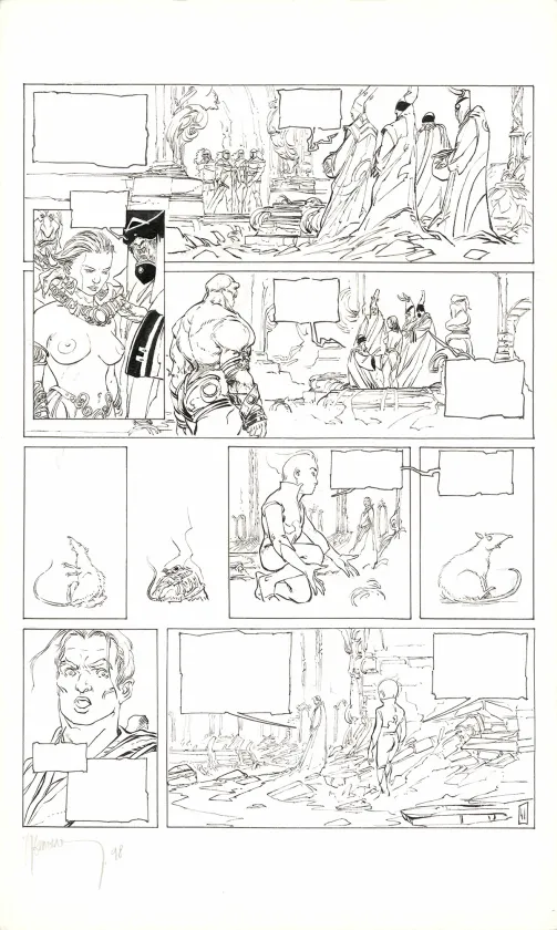 Planche noir et blanc, Le Temps des cendres, Avant tout (T.1), Fabrice Meddour