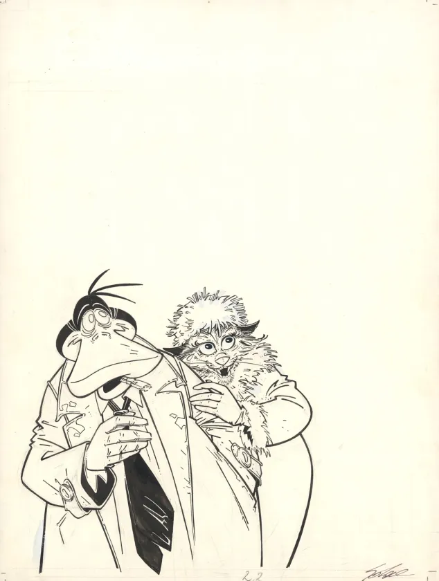 Projet de couverture, Une enquête de l'Inspecteur Canardo, La marque de Raspoutine (T.2), Benoît Sokal