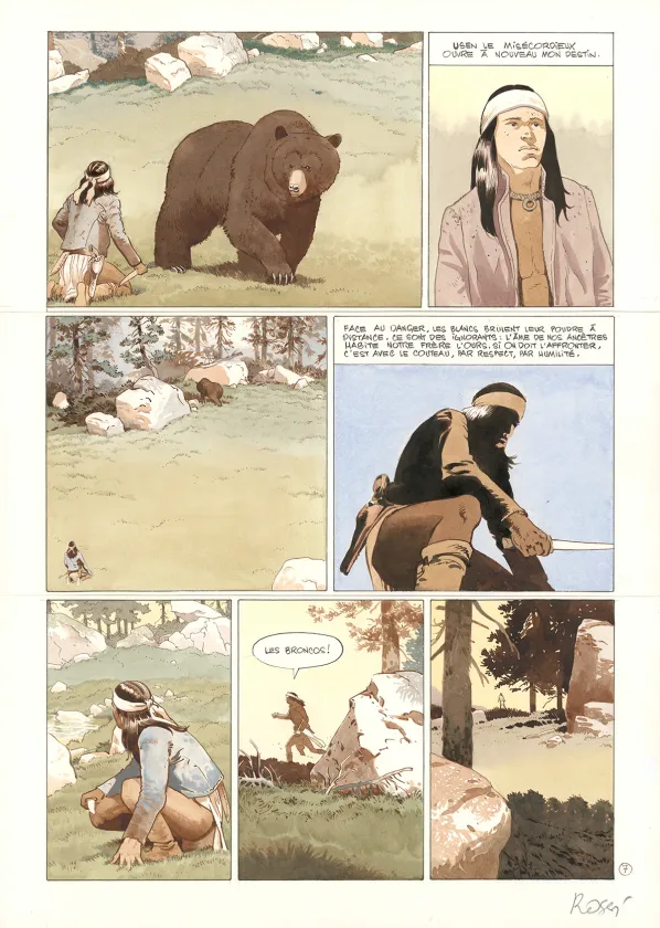 Planche couleur, Comanche Trail, Christian Rossi
