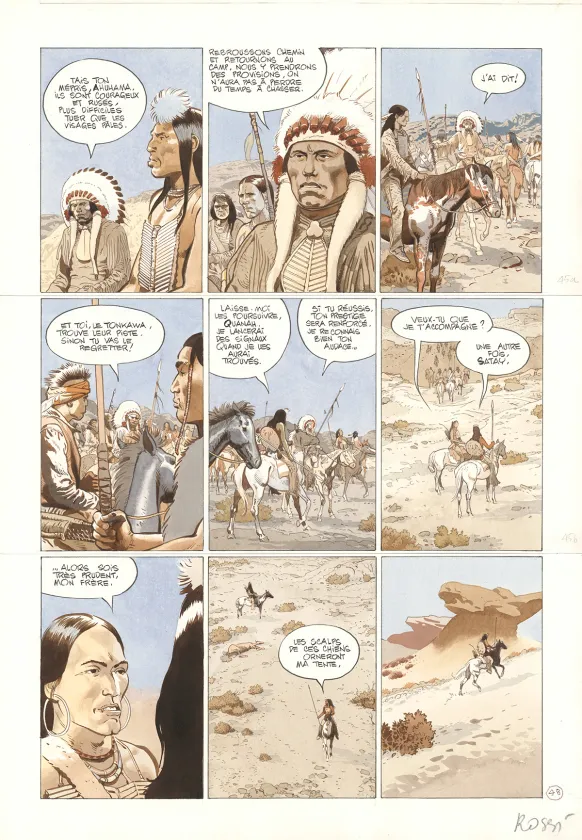Planche couleur, Comanche Trail, Christian Rossi