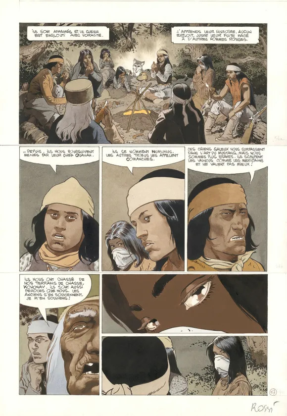 Planche couleur, Comanche Trail, Christian Rossi