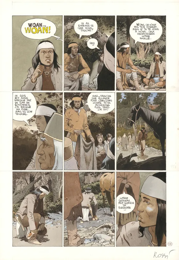 Planche couleur, Comanche Trail, Christian Rossi