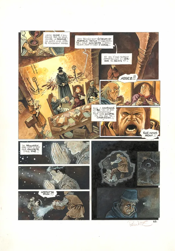 Planche couleur, Cauchon... Ou l'homme qui tua Jeanne d'Arc, Joël Parnotte