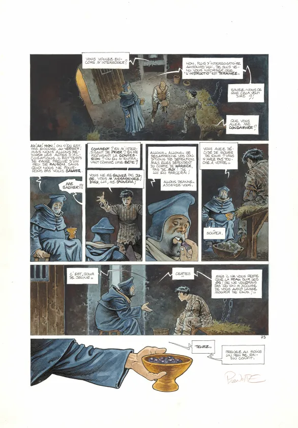 Planche couleur, Cauchon... Ou l'homme qui tua Jeanne d'Arc, Joël Parnotte