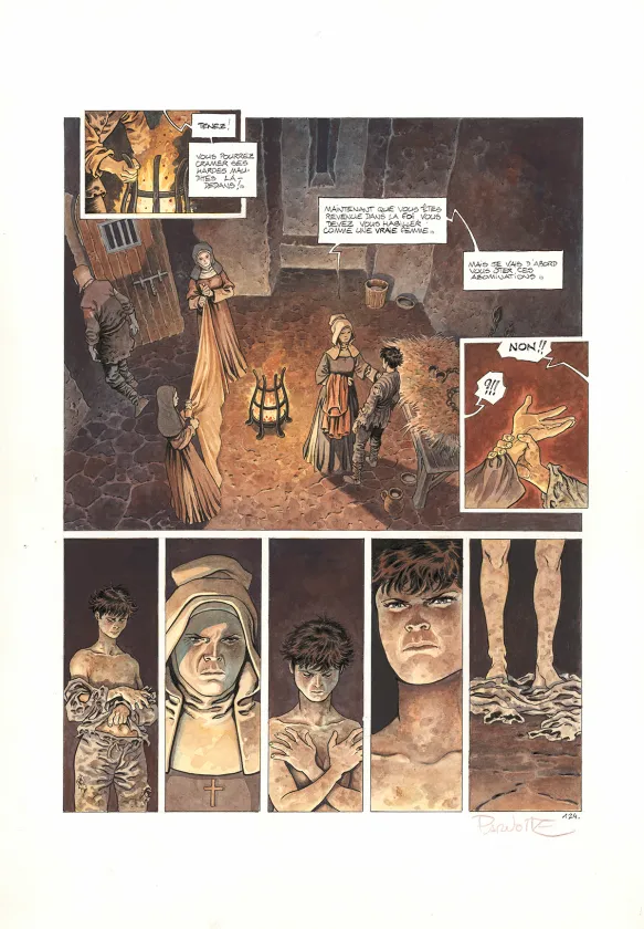 Planche couleur, Cauchon... Ou l'homme qui tua Jeanne d'Arc, Joël Parnotte