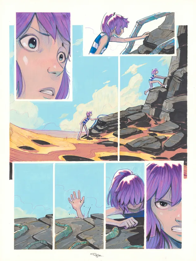 Colored original page, Maison Croa Croa, Davide Tosello
