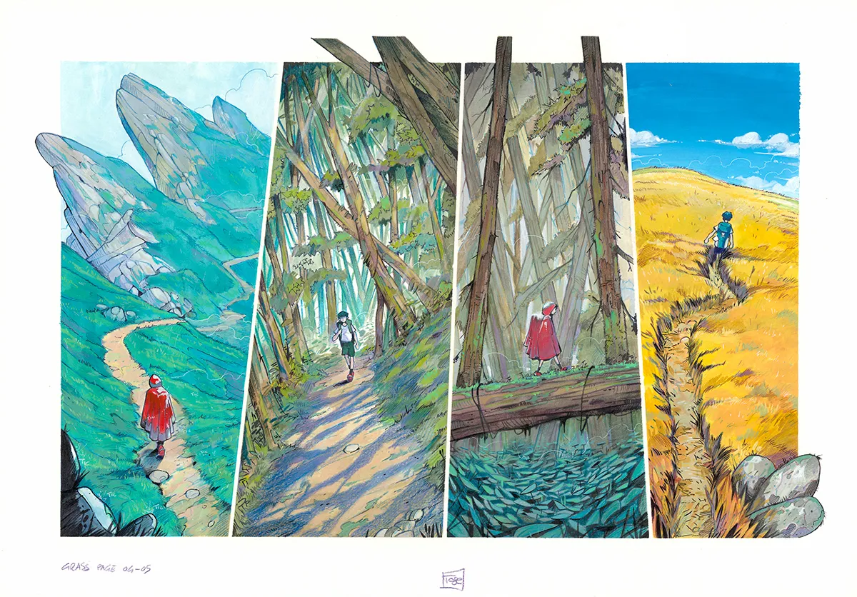 Colored original page, Maison Croa Croa, Davide Tosello