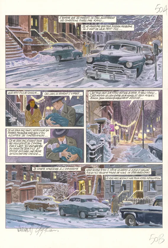 Planche couleur, Purple Heart, Projet bluebird (T.2),  Warnauts et Raives