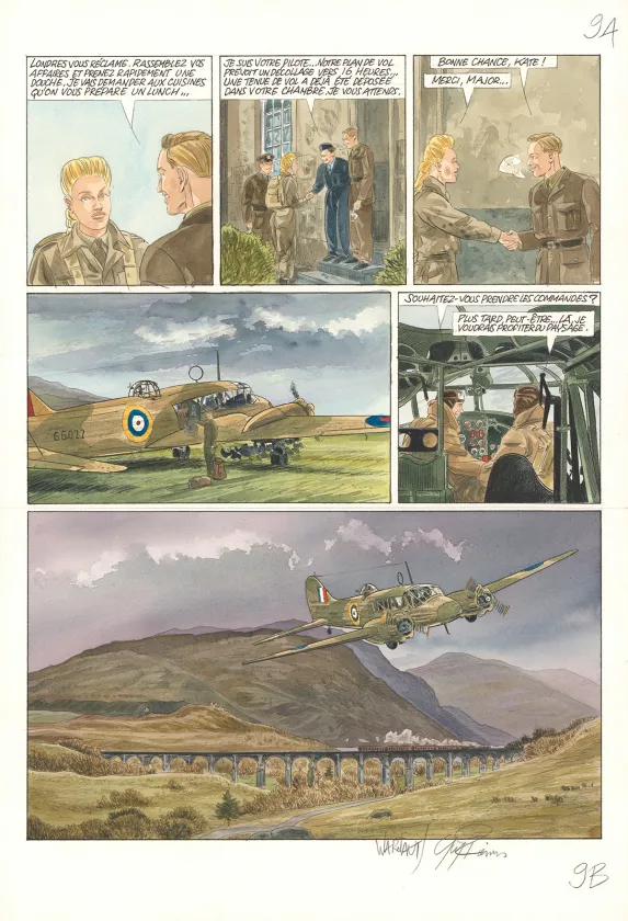 Colored original page, Ciel d'orages, Harvest Moons (T.2),  Warnauts et Raives
