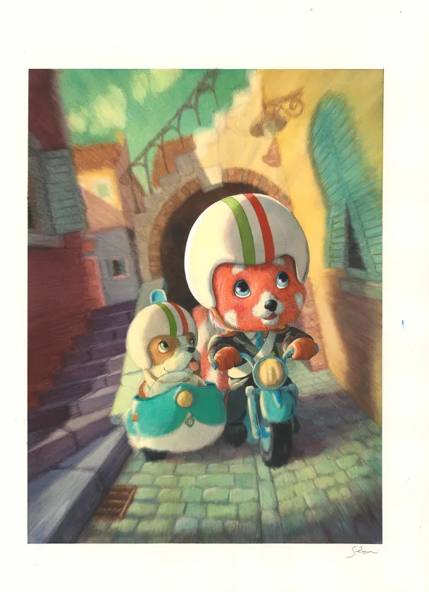 Illustration couleur, On a volé doudou !, Quentin Gréban