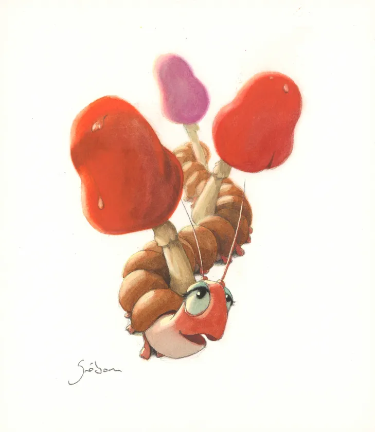 Colored illustration, À la découverte des humains, Quentin Gréban