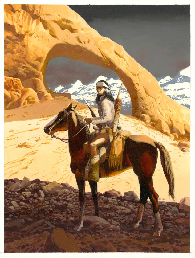 Illustration couleur, Golden West, Christian Rossi