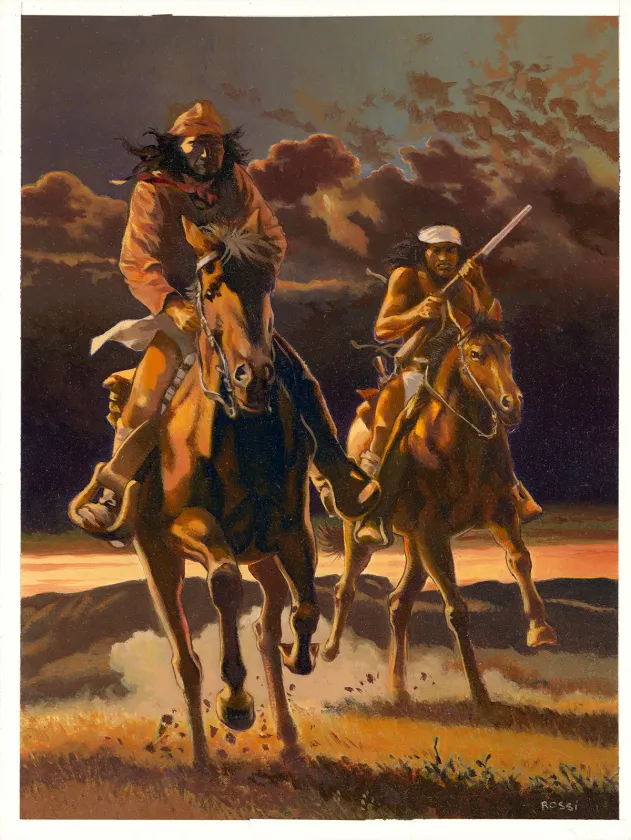 Illustration couleur, Golden West, Christian Rossi