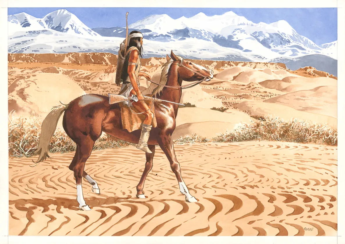 Illustration couleur, Golden West, Christian Rossi